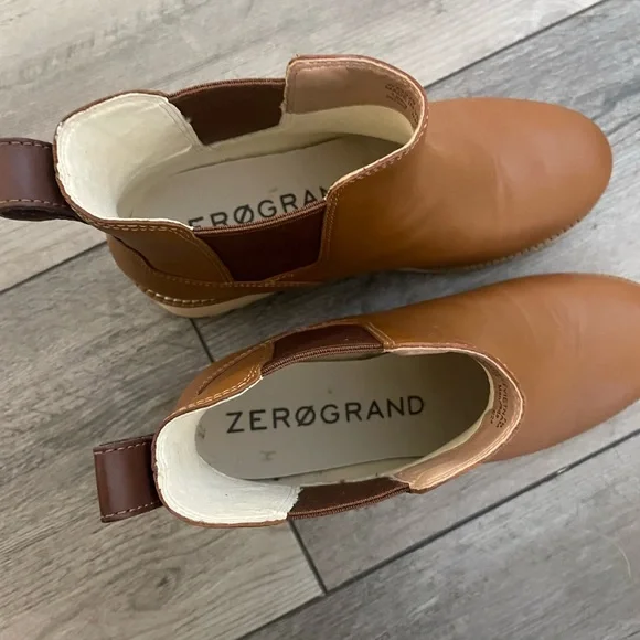 Cole Haan Women's ZERØGRAND City Wedge Waterproof Chelsea Boots - Picture 4 of 5